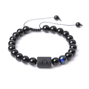 Pulsera del zodiaco ajustable de macramé hecha a mano de moda <span class=keywords><strong>2022</strong></span>, joyería de moda, cuentas de piedra Natural para hombres <span class=keywords><strong>y</strong></span> mujeres, regalo de aniversario - Product Image 1