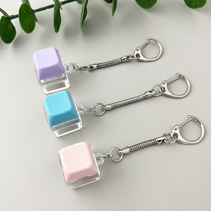 Porte-clés anti-stress coloré en forme de clavier, jouet de décompression pour clés, sacs et sacs à dos, breloques anti-stress en forme de bouton de clavier - Product Image 3