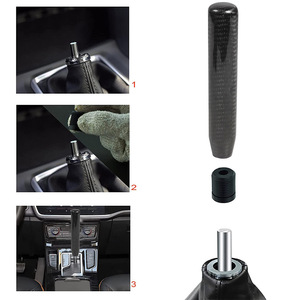 Carbon Fiber <b>Shift</b> <b>Knob</b> 7.1 Inch 20mm Thread Lightweight Car Gear <b>Knob</b> Universal Fit - Product Image 5