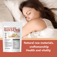 Poudre de ginseng 100g, ginseng rouge coréen biologique, poudre de racine de ginseng, étiquette privée, extrait de ginseng rouge coréen