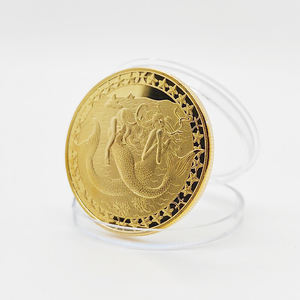 Monedas de oro del zodiaco europeo, Medalla Conmemorativa de Tarot, Medalla de la suerte, de los deseos de los dientes Hada, <span class=keywords><strong>moneda</strong></span> de recuerdo de Metal - Product Image 4