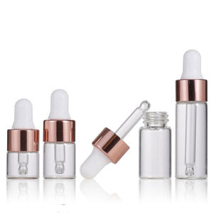 ขวดหยดน้ำหอมขนาด1มิลลิลิตร2มิลลิลิตร3มิลลิลิตร5มิลลิลิตร,ขวดหยดแก้วขนาดเล็กใสปิเปตต์โรสโกลด์ฝาปิเปตขวดแก้วกลม - Product Image 3