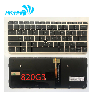 Bàn Phím HK-HHT Cho <span class=keywords><strong>HP</strong></span> <span class=keywords><strong>EliteBook</strong></span> 725 G3 820 G3 Chúng Tôi Backlit 826630-001 Bạc Khung Máy Tính Xách Tay - Product Image 2