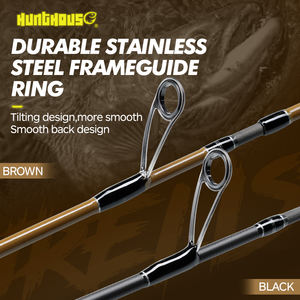 Canne à pêche à <span class=keywords><strong>la</strong></span> truite Hunthouse Trave 4 sections, spinning ultra léger, leurre WT 1-7g, 1,68m, fibre de carbone, <span class=keywords><strong>pour</strong></span> <span class=keywords><strong>la</strong></span> pêche à <span class=keywords><strong>la</strong></span> truite et au brochet. - Product Image 4