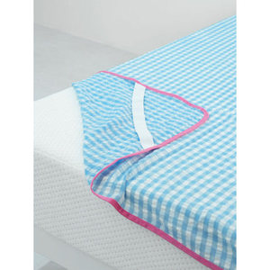 Miglior coprimaterasso Seersucker in microfibra con fasciatura blu impermeabile SS copri materasso impermeabile - Product Image 1