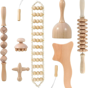 Herramienta de Masaje de Madera para Terapia, Masajeador Linfático de Madera, Herramientas de Escultura Corporal para <span class=keywords><strong>Maderoterapia</strong></span>, Gua Sha, Liberación Muscular - Product Image 4