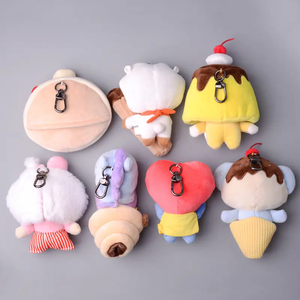 พวงกุญแจตุ๊กตาชุดขนมหวานใหม่10ซม. พร้อมผ้าฝ้าย PP ตุ๊กตาน่ารักดีไซน์การ์ตูนใช้ได้ทั้งผู้ชายและผู้หญิง - Product Image 2