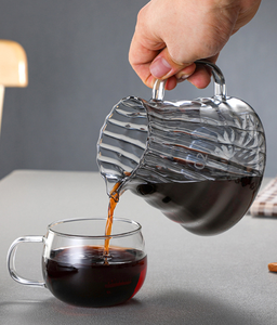 Manufacturer Wholesale Modern Eco-Friendly Food Grade Glass Coffee Pot <b>Set</b> Includes Filter Paper Walnut Holder Silicone Funnel - Product Image 5