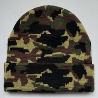 Gorro de Punto Jacquard con Camuflaje, Unisex, para Hombre y Mujer, para Viajes al Aire Libre, Cálido para el Invierno