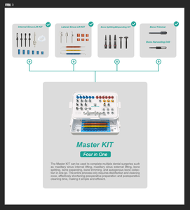 ชุดเครื่องมืออเนกประสงค์สำหรับการผ่าตัดไซนัสภายนอกภายนอกเพื่อยกกระชับกระดูกการปลูกถ่ายแยกการรวมตัวของกระดูก - Product Image 2