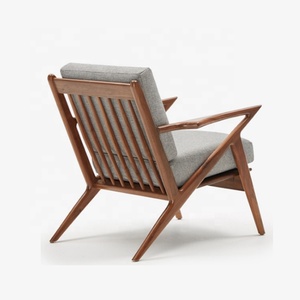 <span class=keywords><strong>Poltrona</strong></span> Chaise Longue Moderna Nordica per Soggiorno, <span class=keywords><strong>Sedia</strong></span> Singola in Tessuto con Schienale Rimovibile e Cuscino in Legno Massello - Product Image 5