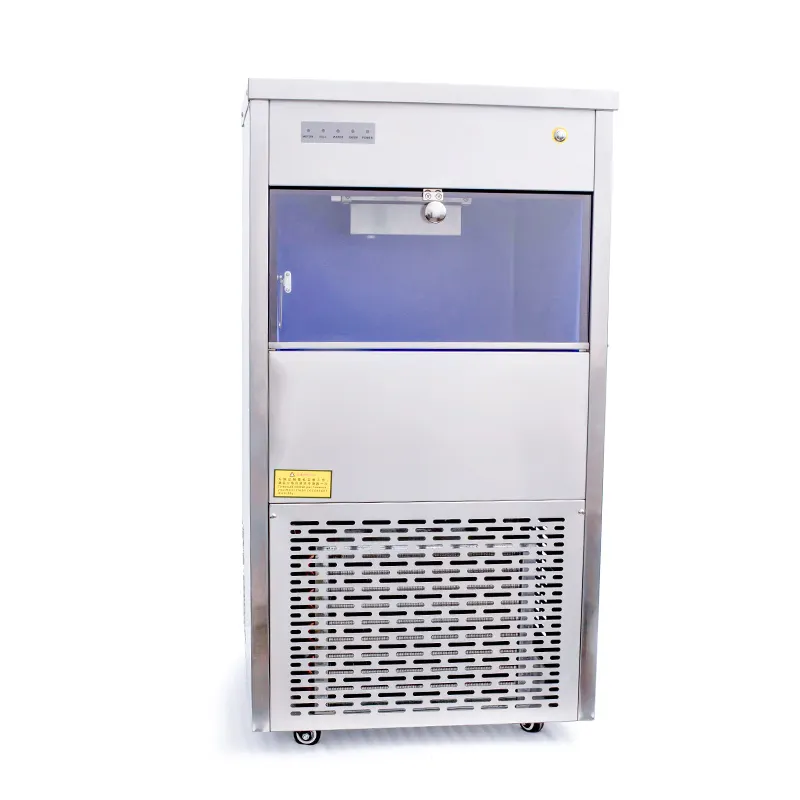 Máquina de afeitar hielo en escamas, máquina de enfriamiento de aire de alta eficiencia, 60kg, 24 horas, a la venta