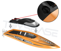 2025 Offre Spéciale matériel en plastique 44mph Super haute vitesse grand bateau à réaction RC-distance à distance contrôlée par application 500m QF