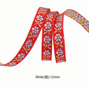 Nouveauté : Ruban brodé floral de 1,2 cm pour emballages cadeaux et bouteilles de vin, 5 yards/rouleau - Product Image 6
