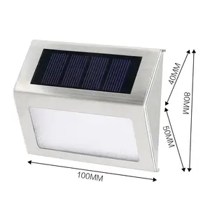 10Cm * 8.3Cm 700Mah Villa Gang Gangpad Balkon Waterdichte Buitenmuurlampen Led Solar Traplicht