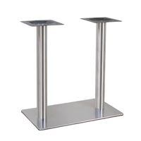 Pieds de table en acier noir pour restaurant, base de table à café en métal robuste pour restaurant
