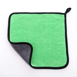 Serviette de voiture en microfibre à séchage rapide double face en polaire corail, absorbante et épaisse pour le lavage de voiture, le nettoyage ménager, la station-service - Product Image 6