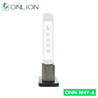 ONN M4Y-A Lampu Menara Sinyal Akrilik Transparan Kustomisasi LOGO dengan Alas Lipat Aluminium Alloy Lapisan Tunggal RYG CE