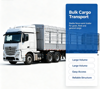 Semi-remorque à 3 essieux à plateau renforcé pour le transport de produits agricoles et de marchandises générales en Afrique
