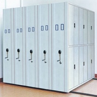 Étagères de classement mobiles compactes en métal haute densité, modernes, démontables, sur roulettes, pour l'archivage des bibliothèques, des écoles et des hôpitaux
