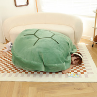 Peluche géante en forme de coquille de tortue, coussin décoratif amusant, jouet fantaisie, cosplay anime.