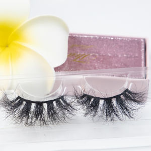 الأعلى مبيعاً رموش صناعية من سايبيريا من فرو المنك 25 مم ثلاثية الأبعاد من المورد مع عبوة مخصصة - Product Image 2