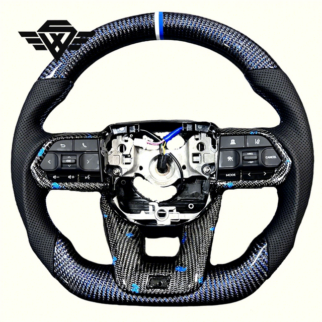 Golden Blue Steering Wheel for Toyota Landcruiser LC200 LC300 Prado 120 150 200 LC79 LC70 LC76 FJ70 FJ79 FJ200 Corolla Model