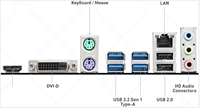 Carte mère de jeu A520M-A PRO (Ryzen 5000, AM4, DDR4, PCIe 3.0, SATA 6Gb/s, M.2, USB 3.2 Gen 1, DVI, Micro-ATX)