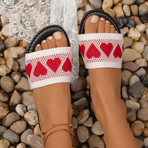 Sandales de plage plates tissées à la mode pour femmes, tongs 2025 XY, nouvelles sandales d'été grande taille pour voyage - Product Image 6