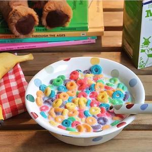 Suministros coloridos <span class=keywords><strong>para</strong></span> decoración de pasteles de cereales, anillo de bebé de <span class=keywords><strong>leche</strong></span> caliente, postre de helado afrutado de Donut <span class=keywords><strong>para</strong></span> ocasiones especiales de cumpleaños de bebé - Product Image 5