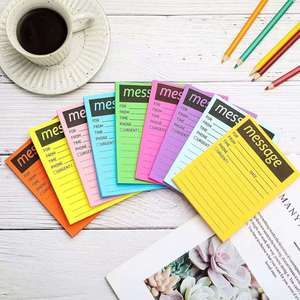 Bloc-notes autocollants multicolores, notes adhésives fluorescentes colorées, personnalisables, essentiels pour la rentrée scolaire, fournitures de bureau - Product Image 6