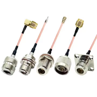 Connecteur femelle type N pour montage sur panneau de cloison arrière vers connecteur mâle SMA pour câble d'extension coaxial RG316 RG316U Rf