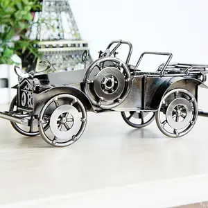 Hotsale New Arrival Fashionable Metal Vintage Wecker Model Car for Home Decoration