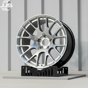 JJSEES Llantas Forjadas de Aluminio de 17-24 Pulgadas, Diseño Multirradio, <span class=keywords><strong>PCD</strong></span> 5x120 5x114.3 5x112, Color Plata y Negro para <span class=keywords><strong>Porsche</strong></span> <span class=keywords><strong>Macan</strong></span> - Product Image 1