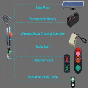 Luz LED Señal de tráfico Botón de cruce de peatones con interruptor magnético Guía de tráfico para pasarela <span class=keywords><strong>peatonal</strong></span> - Product Image 2