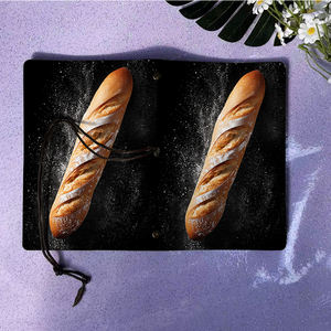 Papier épais A6 bloc-notes cadeau de la fête du travail pour les <span class=keywords><strong>architectes</strong></span> et les ingénieursUne longue miche de pain <span class=keywords><strong>français</strong></span> sur la couverture - Product Image 6