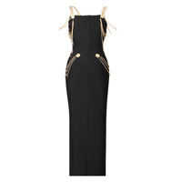 Robe de soirée Sexy fendue à épaules dénudées pour femmes