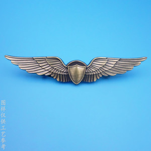 Broche de Metal con Modelo de Avión 3D, Aleación de Zinc, Joyería Personalizada para Eventos - Product Image 4