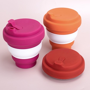 Taza de Viaje Plegable de Silicona Ecológica Reutilizable Portátil de 350 ml, Taza de Café para Exteriores, Más Vendida - Product Image 2