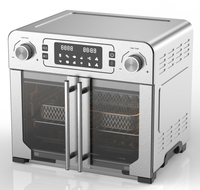 Friteuse numérique en acier inoxydable 12L 24L 15L 18L 25L 30L Four combo avec tous les accessoires four à double porte friteuse à air