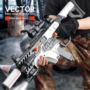 Pistola <span class=keywords><strong>de</strong></span> Juguete Eléctrica Automática <span class=keywords><strong>de</strong></span> Plástico Victor Short Sword con Balas Blandas, Estilo PUBG para Niños, Batallas al Aire Libre - Product Image 2