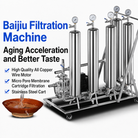 Machine de filtration de vin et clarificateur de Baijiu avec membrane microporeuse et moteur tout en cuivre, purificateur de liqueur pour cave