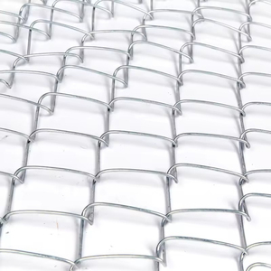 Clôture en fer diamanté galvanisé de 8 pieds et 9 pieds, grillage cyclone, maillon de chaîne de 8 pieds et 6 pieds, rouleau de clôture en PVC - Product Image 2