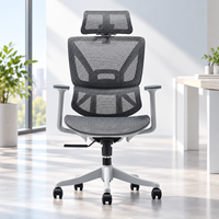 Chaise de jeu ergonomique en mesh premium pour bureau à domicile et salle de jeux, avec appuie-tête et accoudoirs réglables