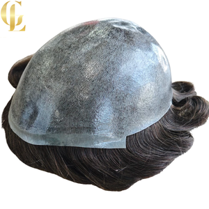 Prótesis Capilar Europea Virgen de Envío Rápido Goodluck <span class=keywords><strong>para</strong></span> <span class=keywords><strong>Hombres</strong></span>, con Base de PU Fina y Anclaje en V, Liso y con Ondas Naturales Inyectadas - Product Image 3