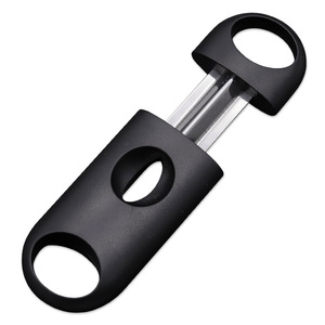 <b>V</b> Shaped Cigar Cutter Stainless Steel Portable <b>Bar</b> Shape Safety Feature Cigar Accessories - Product Image 1