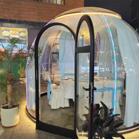 Winter Outdoor Full House Polycarbonate Igloo Dome Home avec aluminium pour les tentes d'exposition commerciale