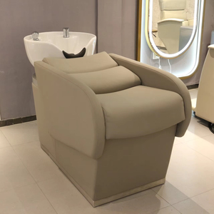 Estación de Lavado de Cabello de Alta Calidad Directo de Fábrica con Silla de Masaje y Cama, Estilo Moderno para Salón de Belleza y <span class=keywords><strong>Spa</strong></span> - Product Image 1