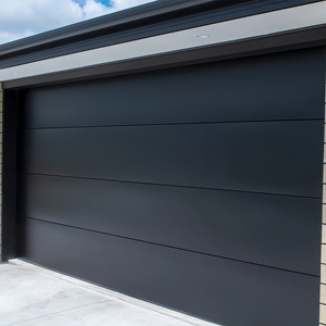 Porte de garage moderne personnalisée en aluminium Design sans cadre Verre réfléchissant Système d'ouverture automatique Porte de garage en aluminium de haute qualité - Product Image 3