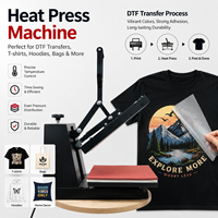 Máquina de Prensa de Calor Automática Directa de Fábrica XINMEI para Impresión por Transferencia DTF, Equipo de Prensa de Calor para Sublimación de Camisetas